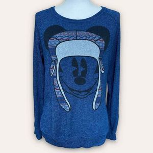Disney Mickey Mouse Winter Knit Long Sleeve Top. Size Medium